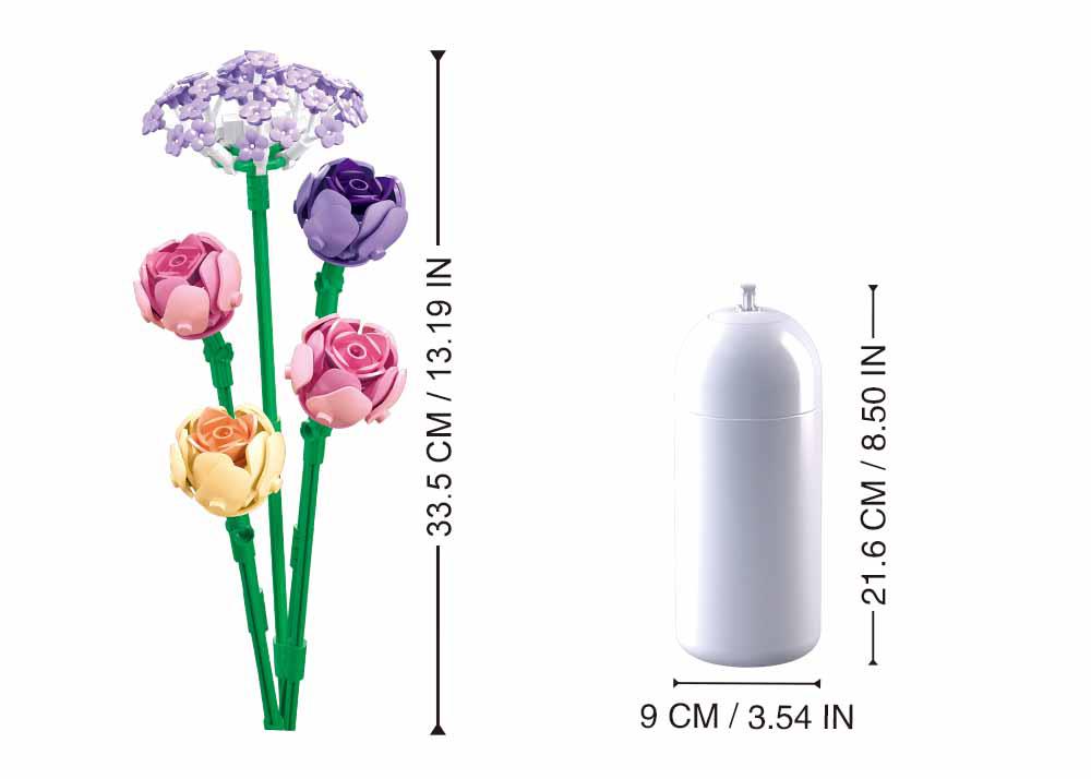 Sluban Pioenroos 198-delig